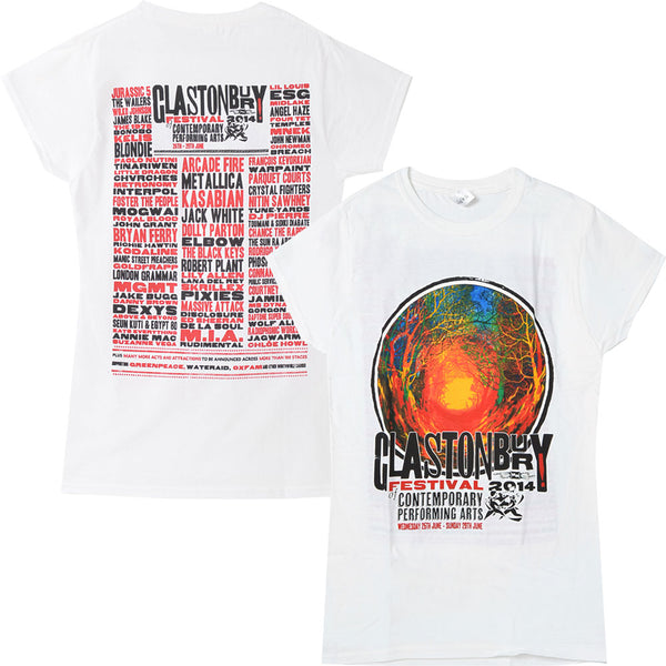 GLASTONBURY - Official There Festival 2014 / Back Print / T-Shirt / Wo