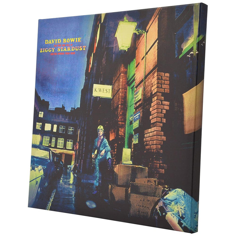 DAVID BOWIE - 官方 Ziggy Stardust/帆布印刷木框 (40 × 40 × 2.5 厘米)/帶框印刷