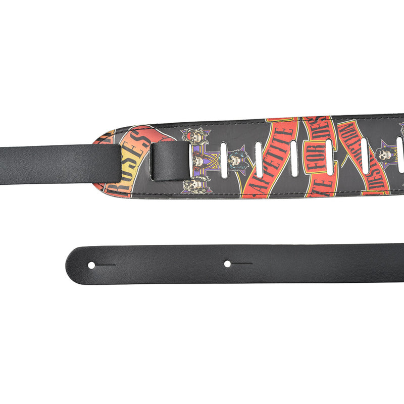 GUNS N ROSES - Official Appetite For Destruction / Leather / Guitar Strap