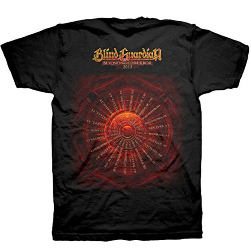 BLIND GUARDIAN - Official There Beyond The Red Mirror 2015 Tour Dates / Back Print / T-Shirt / Men's