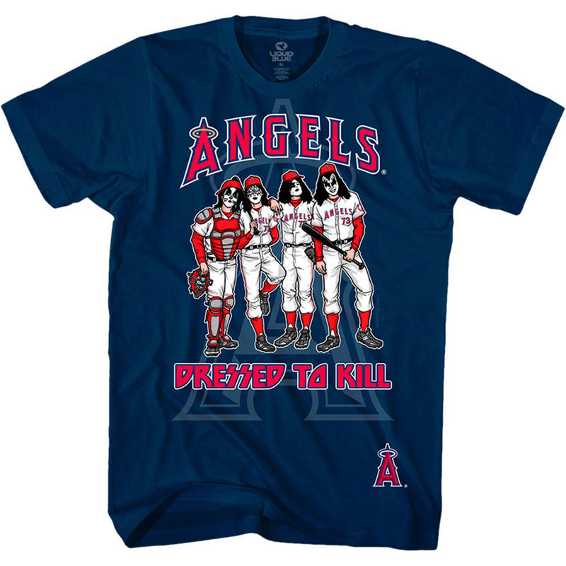 KISS - Official Los Angeles Angels Kiss Dressed To Kill / T-Shirt / Men's