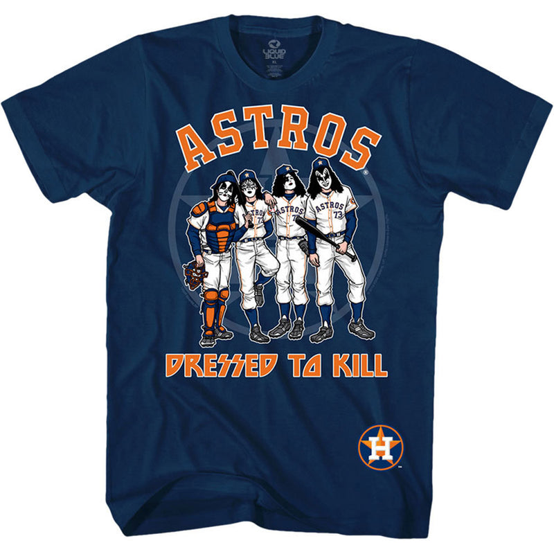 KISS - Official Houston Astros Dressed To Kill / T-Shirt / Men's