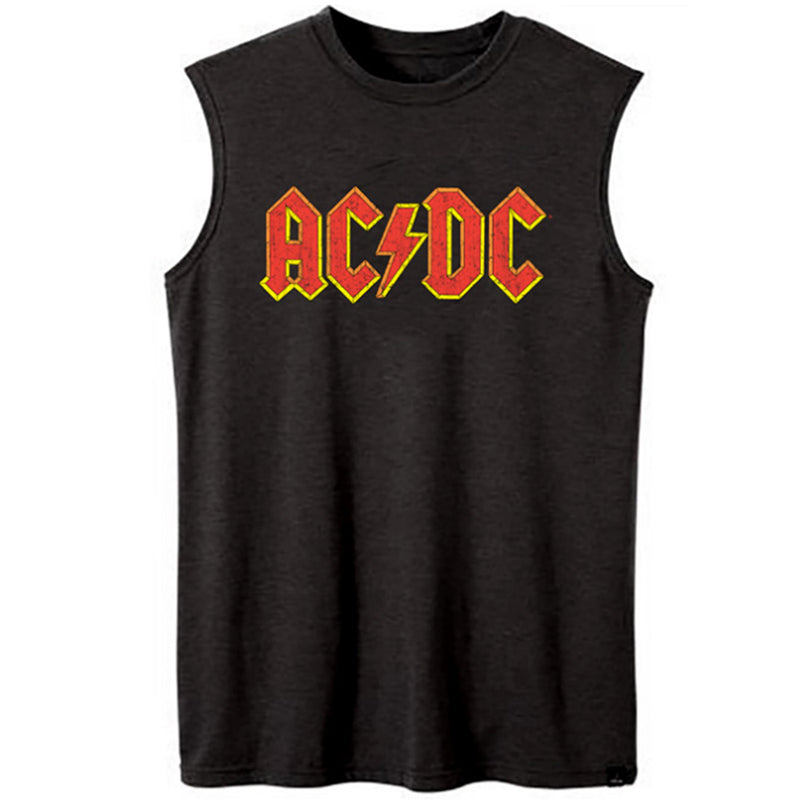 AC/DC - 官方標誌/放大（品牌）/背心/男士
