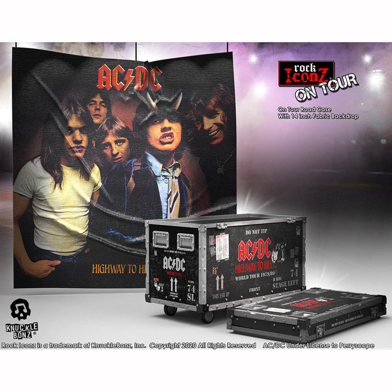 AC/DC - 官方 Highway To Hell Road 案例 + 舞台背景/On Tour 系列收藏品/限量版 3000/室內人偶