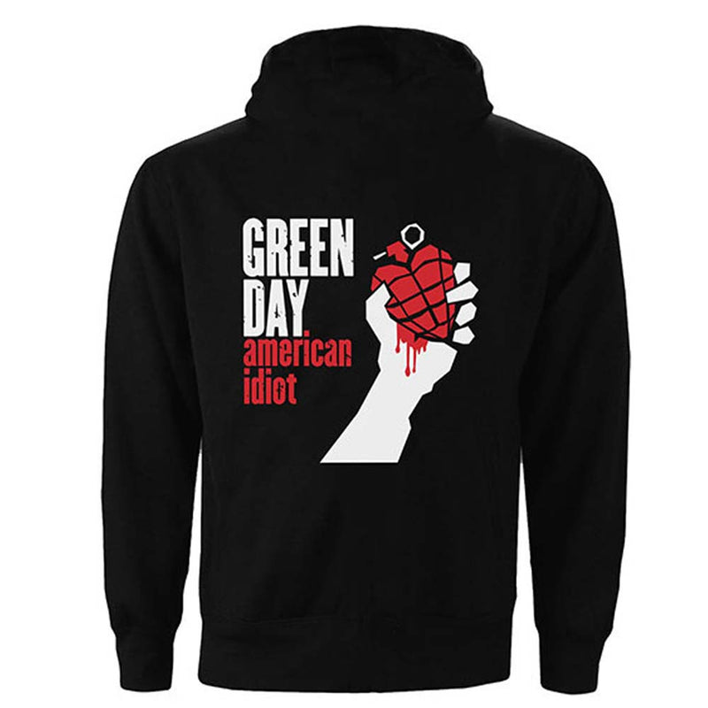 GREEN DAY - 官方 American Idiot/背面印花/拉鍊/連帽衫和運動衫/女士