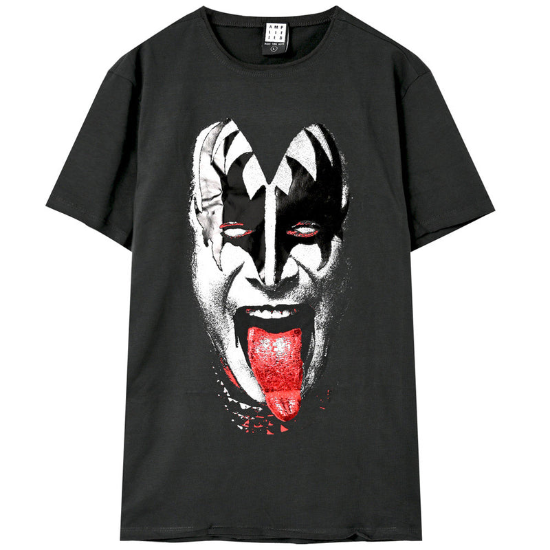 KISS - 官方 [World Limited 500 Pieces Foil Print Special Specification] Gene Simmons/Amplified (Brand)/T 卹/男士