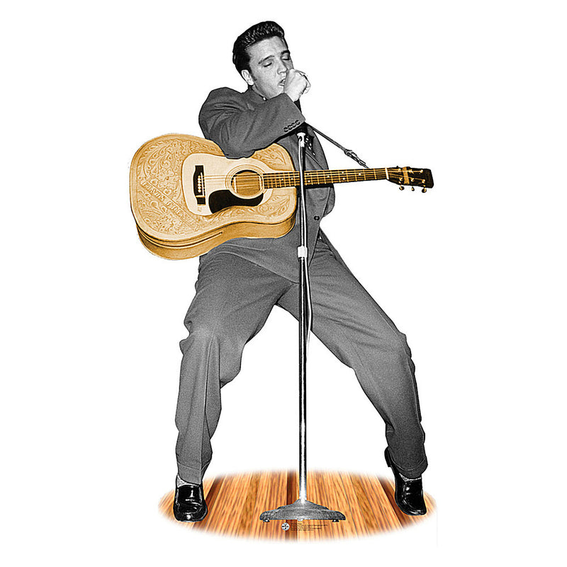 ELVIS PRESLEY - Official With Microphone / Standee