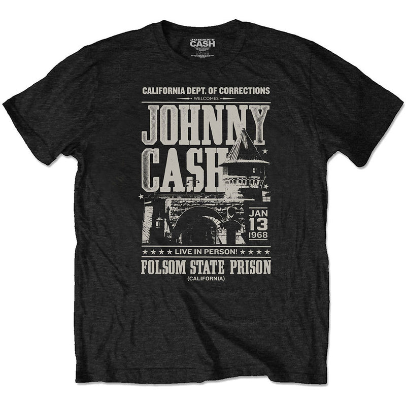JOHNNY CASH - Official Prison Poster / Eco-Tee / T-Shirt / Men's