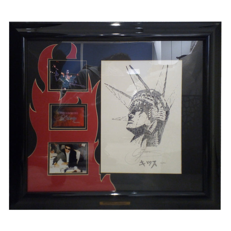 KISS - Official [World Limited 250] Gene Simmons Autographed Prints "Liberty" (28/250 Sheets) / Collectable