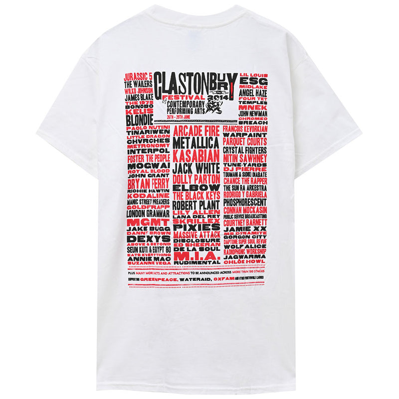 GLASTONBURY - Official There Festival 2014 / Back Print / T-Shirt / Men's