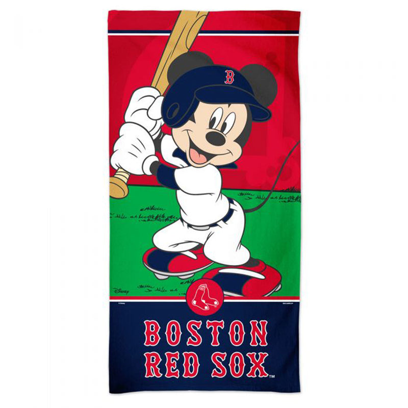 BOSTON RED SOX（MLB） - Official Disney Mickey Spectra Beach Towel / Towel
