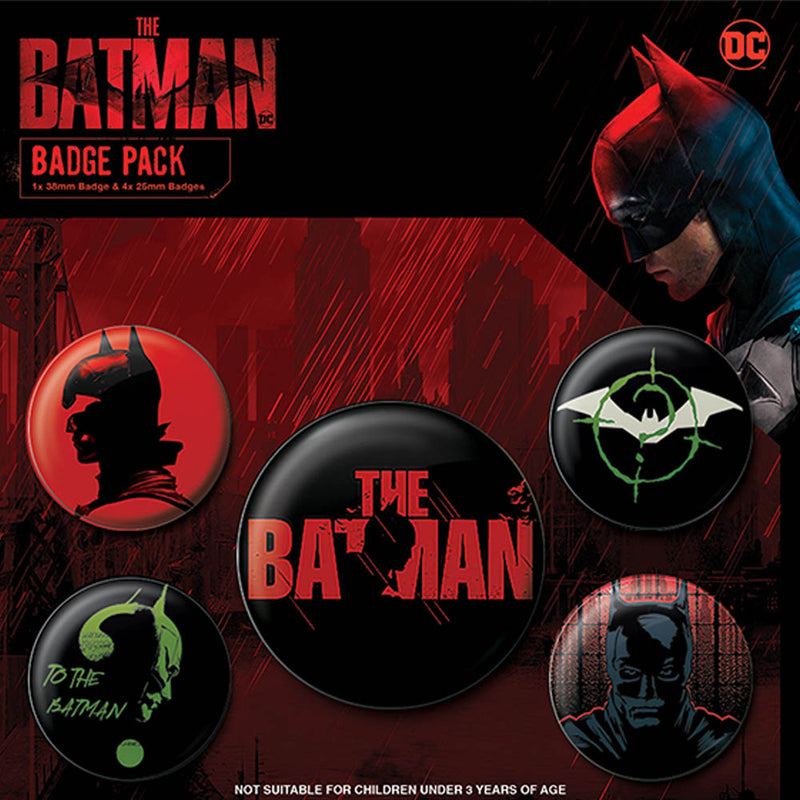 BATMAN - Official The Batman / Set Of 5 / Button Badge