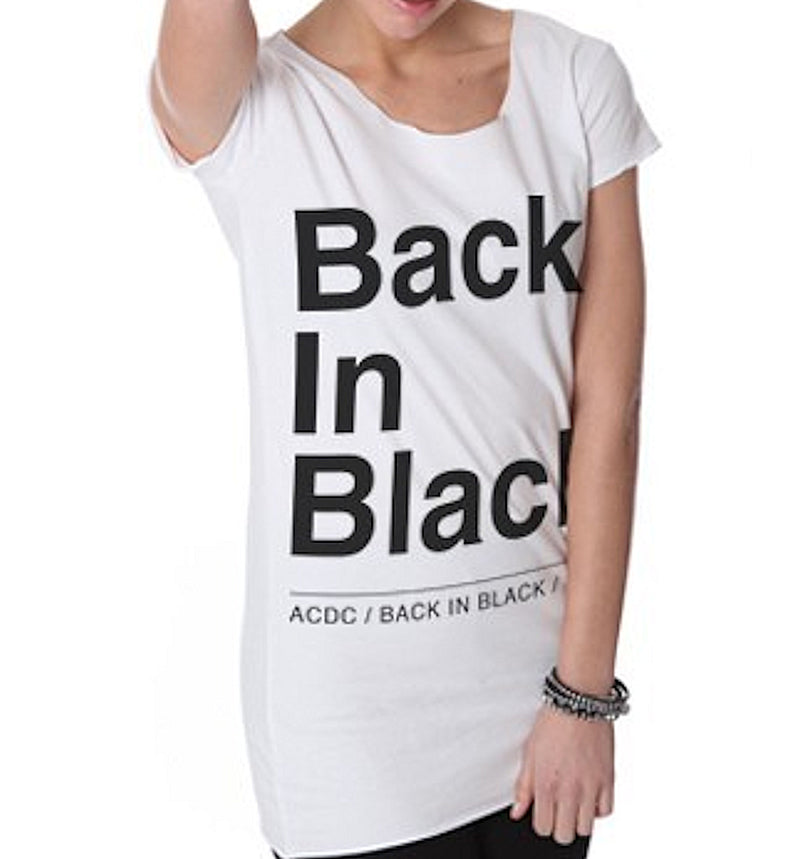 AC/DC - Official Back In Black / Amplified (Brand) / T-Shirt / Women's