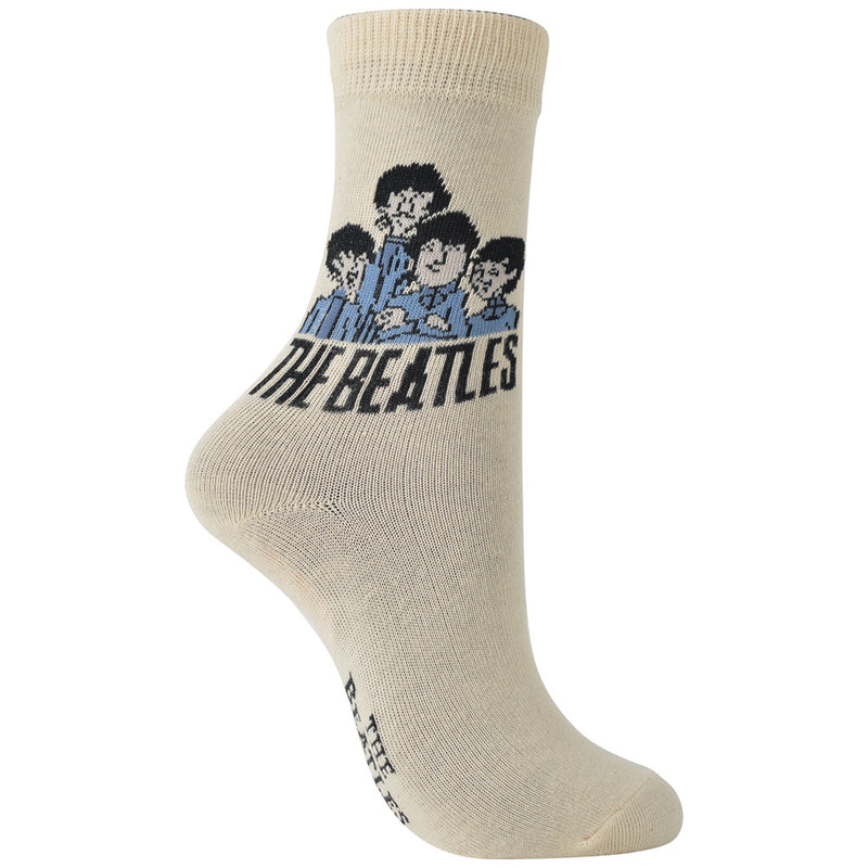 THE BEATLES - Official Cartoon Group / Socks / Women's