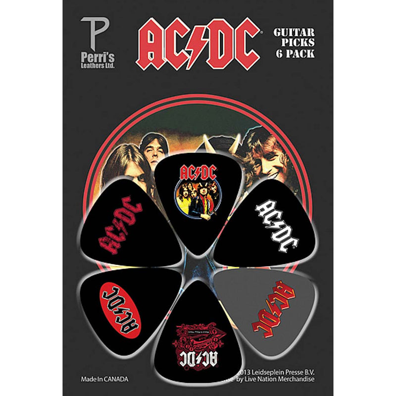 AC/DC - Official Guitar Pics 6-Sheet Set / Guitar Pick