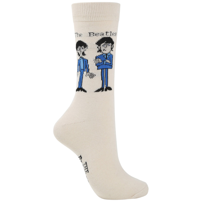 THE BEATLES - Official Cartoon Standing / Socks / Men's