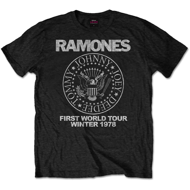 RAMONES - Official First World Tour 1978 (Reprinted Tour T Series)/T 卹/男士