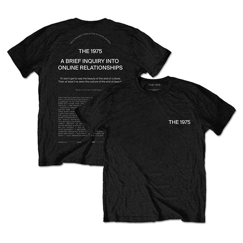 THE 1975 - Official Abiior Wecome Welcome / Back Print / T-Shirt / Men's