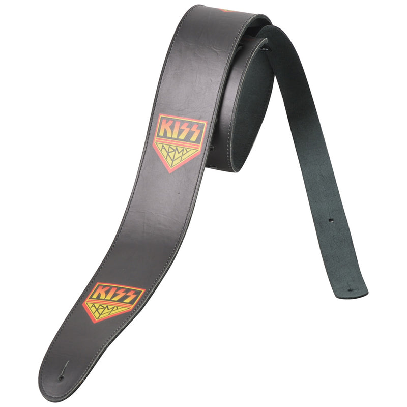 KISS - Official Army Logo / Leather / Guitar Strap