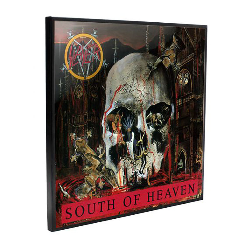 SLAYER - Official South Of Heaven Clear Picture / Resin-Coated Surface Processing / Framed Print