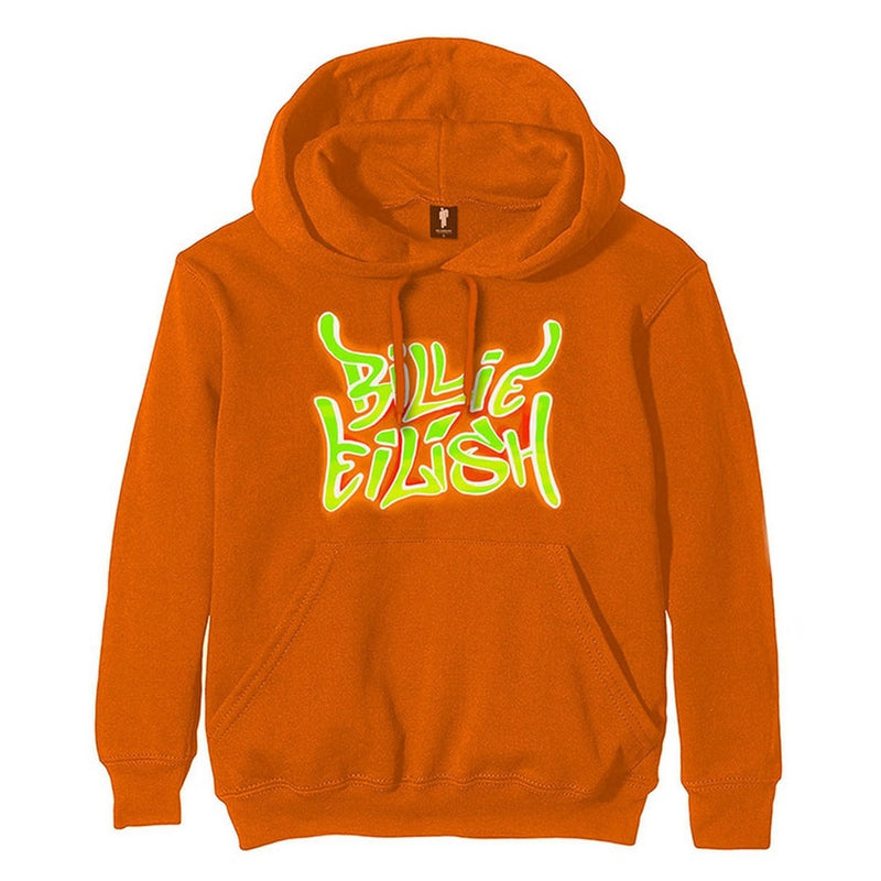 BILLIE EILISH - Official Airbrush Flames Blohsh / Back Print / Hoodie & Sweatshirt / Men's