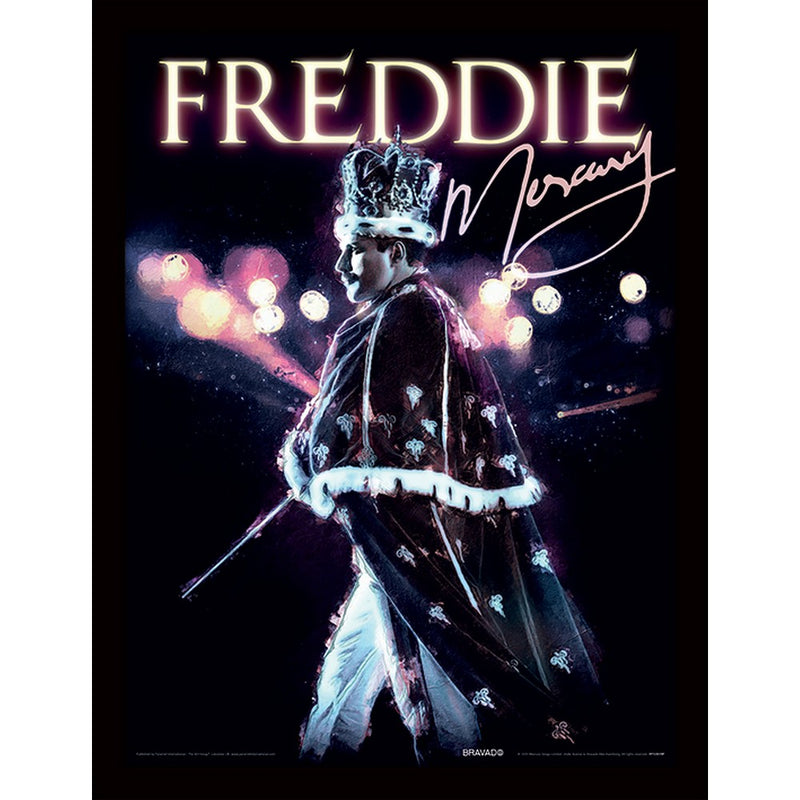 QUEEN - Official Freddie Mercury / Royal Portrait / Framed Print