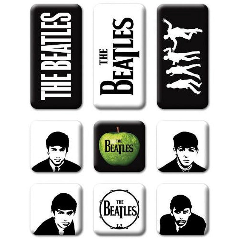 THE BEATLES - Official Classic Icons Set / Fridge Magnet