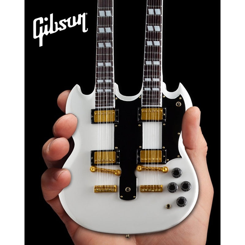 GIBSON - Official Sg Eds-1275 Doubleneck White/微型樂器