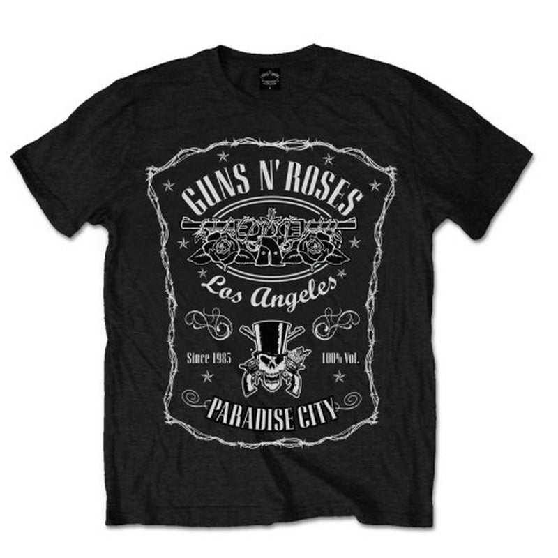 GUNS N ROSES - Official Paradise City Label / T-Shirt / Men's