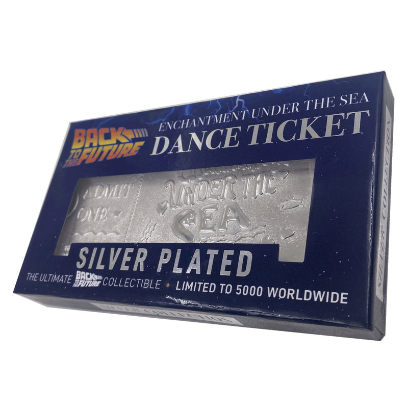 BACK TO THE FUTURE - Official Silver Plated Ticket / World Limited To 5,000 Copies / Interior Figurine