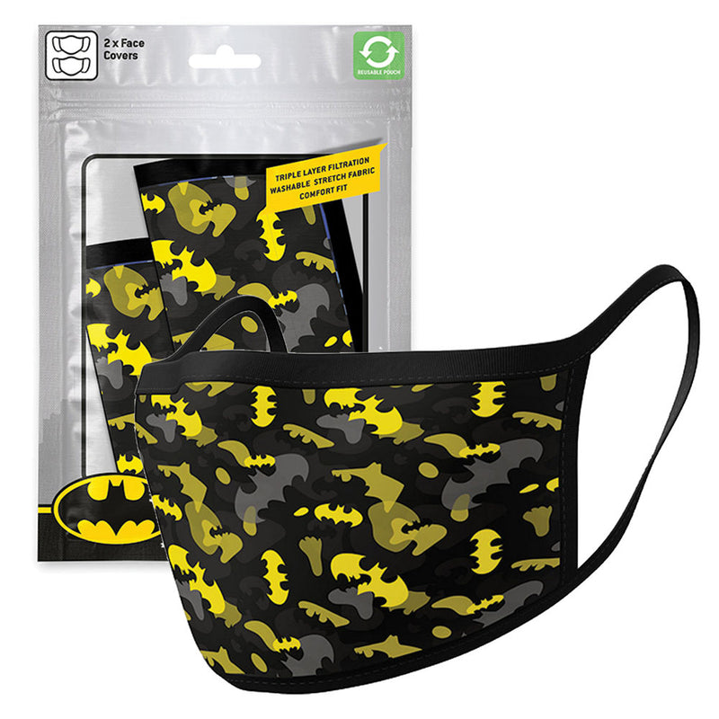 BATMAN - 官方迷彩黃色 2 件套/時尚面具