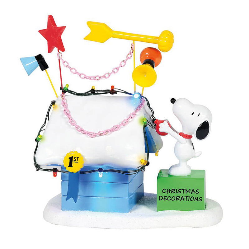 PEANUTS - Official Snoopy Decoration Dog House / Department 56 / Figure