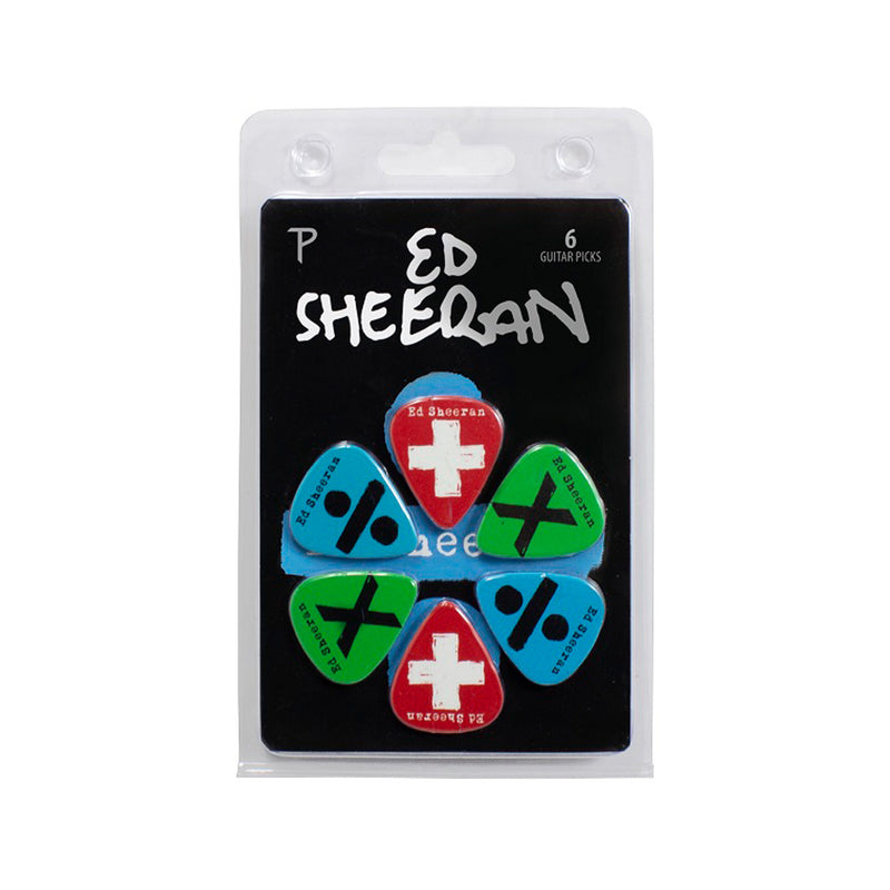 ED SHEERAN - 官方 6 張套裝/吉他撥片