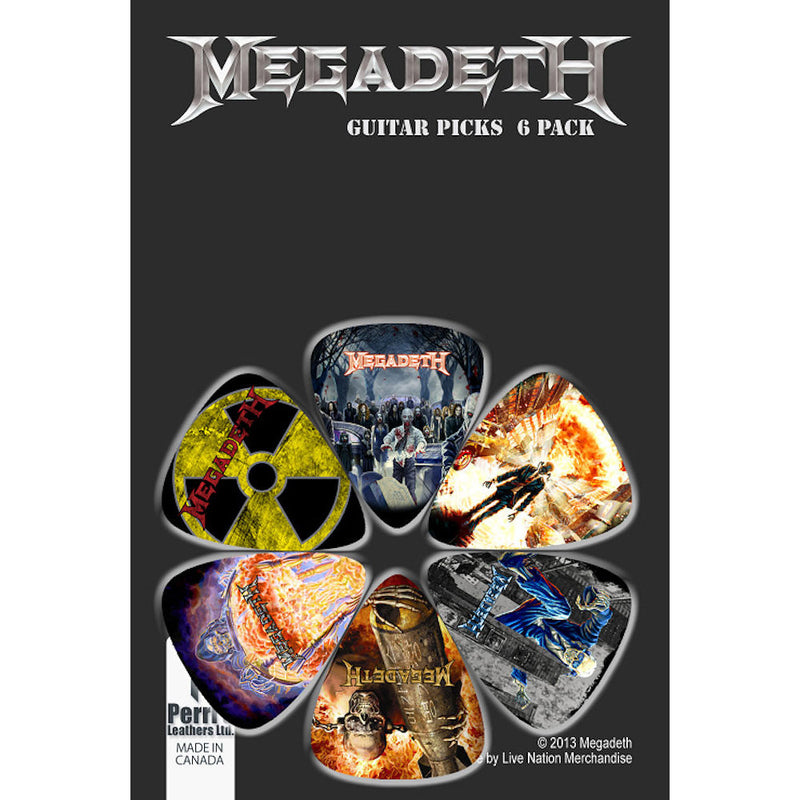 MEGADETH - Official Guitar Pics 6-Sheet Set / Guitar Pick