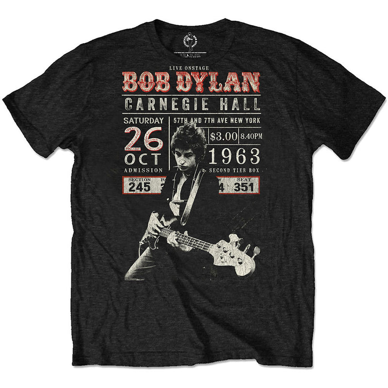 BOB DYLAN - Official Carnegie Hall '63 / Eco-Tee / T-Shirt / Men's