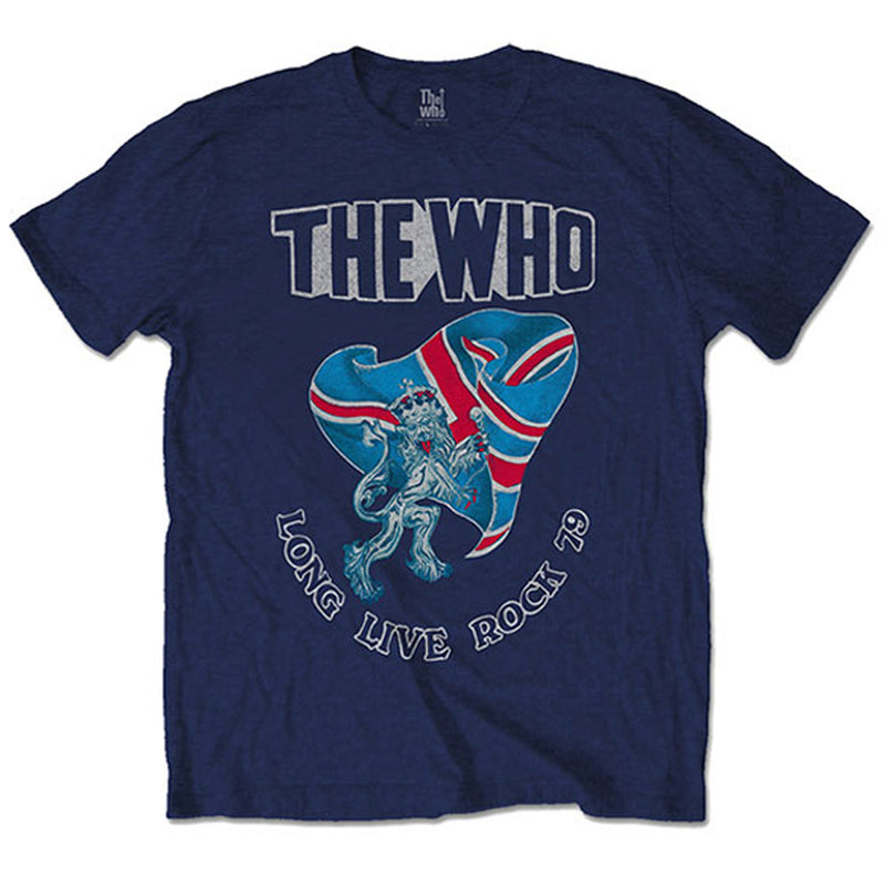 THE WHO - Official Yes Long Live Rock '79 / Back Print / T-Shirt / Men's