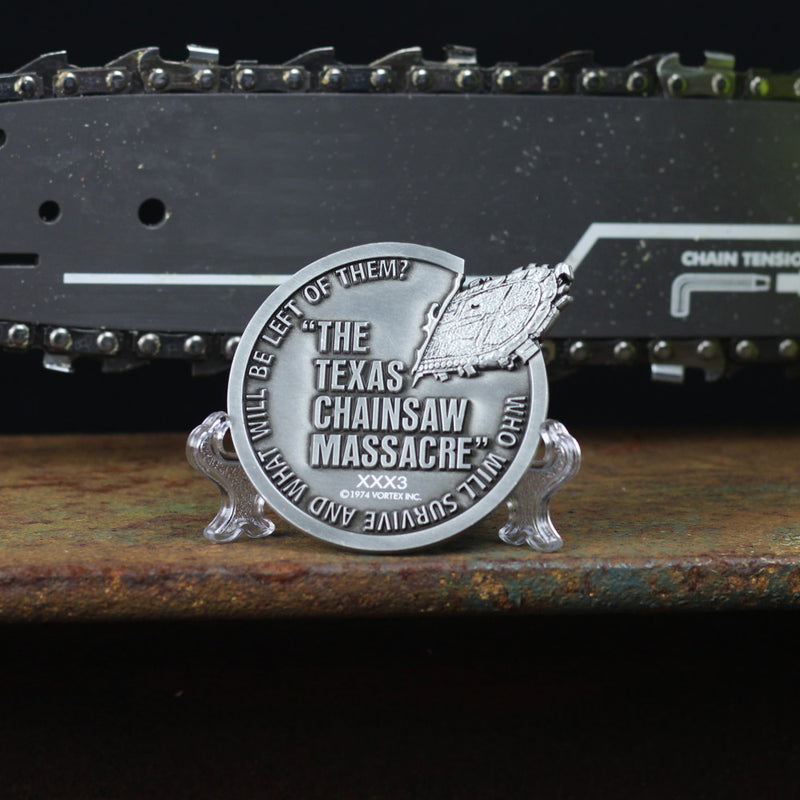 TEXAS CHAINSAW MASSACRE - 官方限量版獎章/1974 年限量版/硬幣