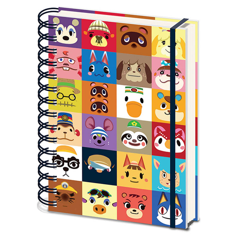 ANIMAL CROSSING - Official Villager Squares / A5 Wiro Notebook / Note & Notepad