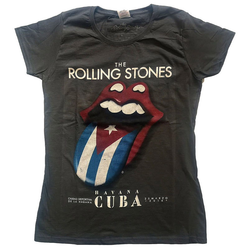 ROLLING STONES - Official Havana Cuba / T-Shirt / Women's