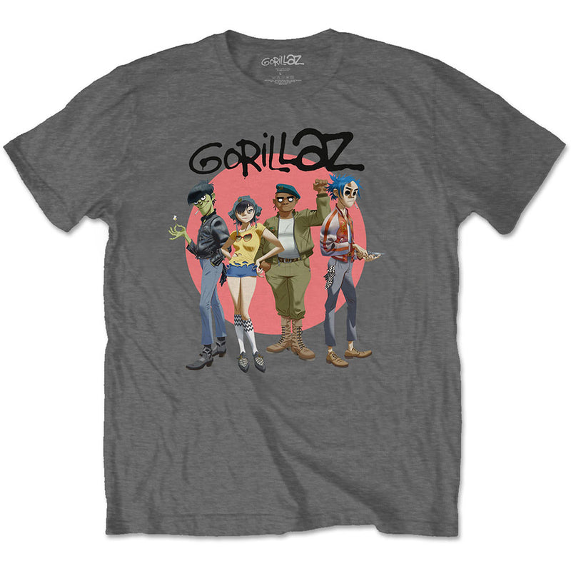 GORILLAZ - Official Group Circle Rise / T-Shirt / Men's