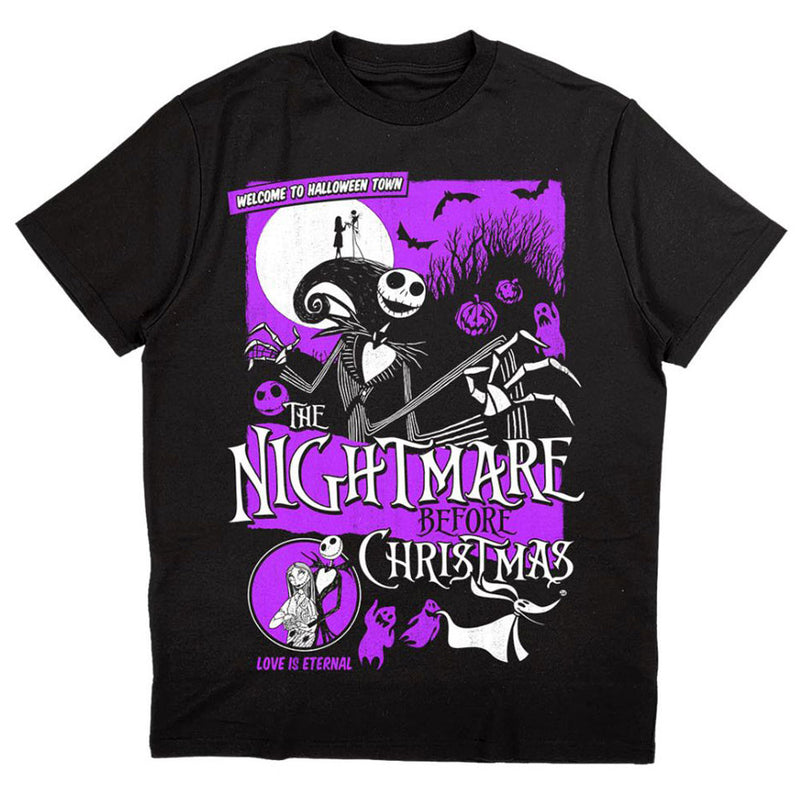 NIGHTMARE BEFORE CHRISTMAS - Official Welcome To Halloween Town / T-Shirt / Men's