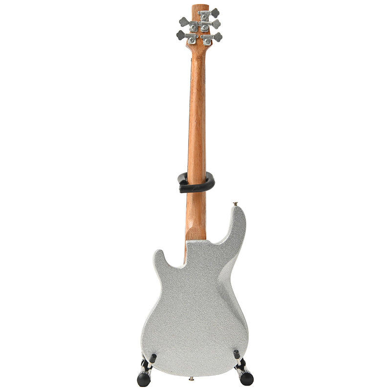 METALLICA - Official Robert Trujillo Metallica Blue Flame Miniature Bass Guitar Replica Collectible / Miniature Musical Instrument