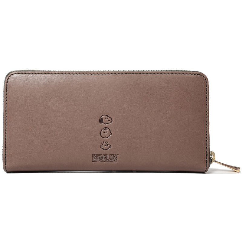 PEANUTS - Official F・V Beagle R Bundle Case / Leather / Green / Wallet