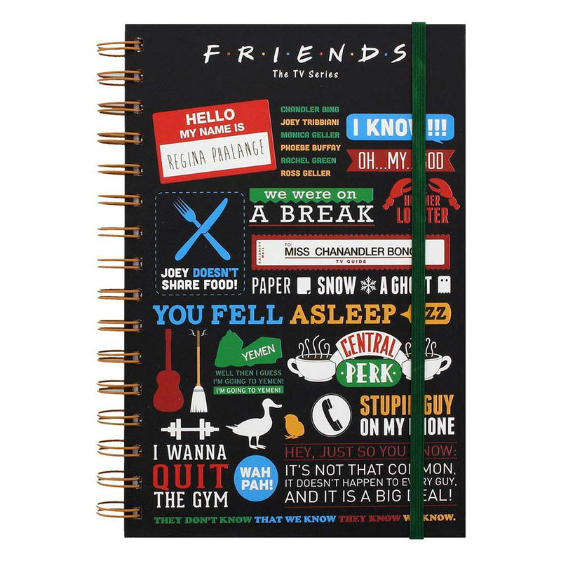 FRIENDS - Official Infographic / A5 Wiro Notebook / Note & Notepad