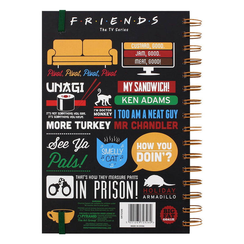 FRIENDS - Official Infographic / A5 Wiro Notebook / Note & Notepad