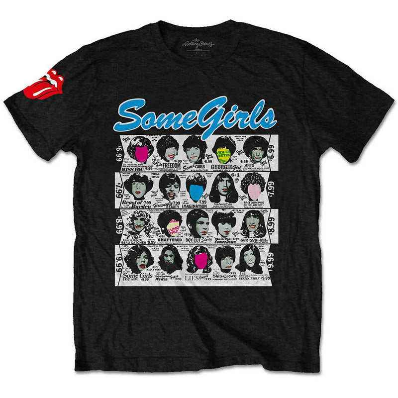 ROLLING STONES - Official Some Girls Album / Arm Print / T-Shirt / Men's