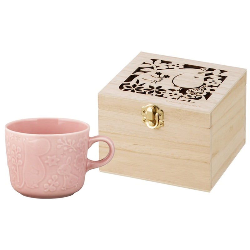 MOOMIN - 木盒官方馬克杯/粉色/馬克杯