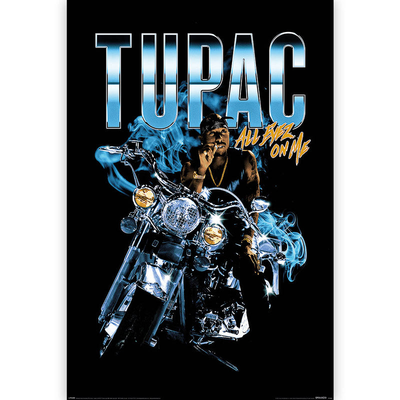2PAC - Official Shakur / All Eyez Motorcycle / Poster