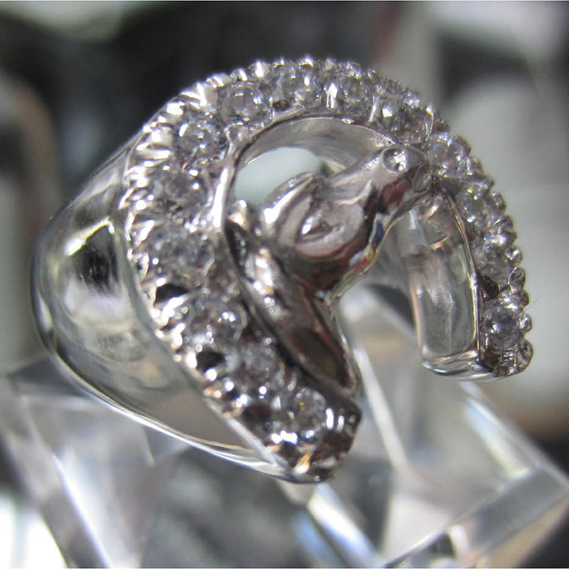 ELVIS PRESLEY - 官方馬蹄形戒指/925 銀和立方氧化鋯/女士/戒指/女士