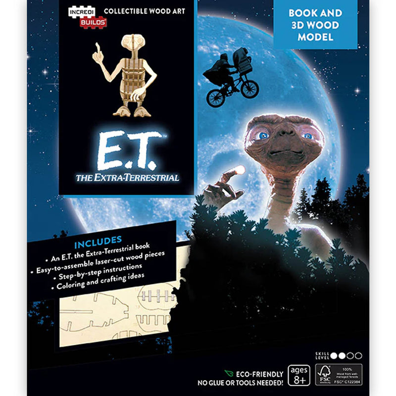 E.T. - Official Extraterrestrial Books And 3D Wood Models / Cutout Crafts / Interior Figurine